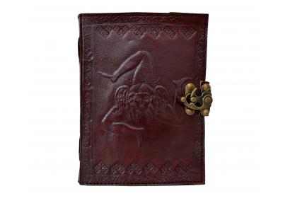 Handmade cotton paper Leather journal Handmade Embossed Medium Celtic